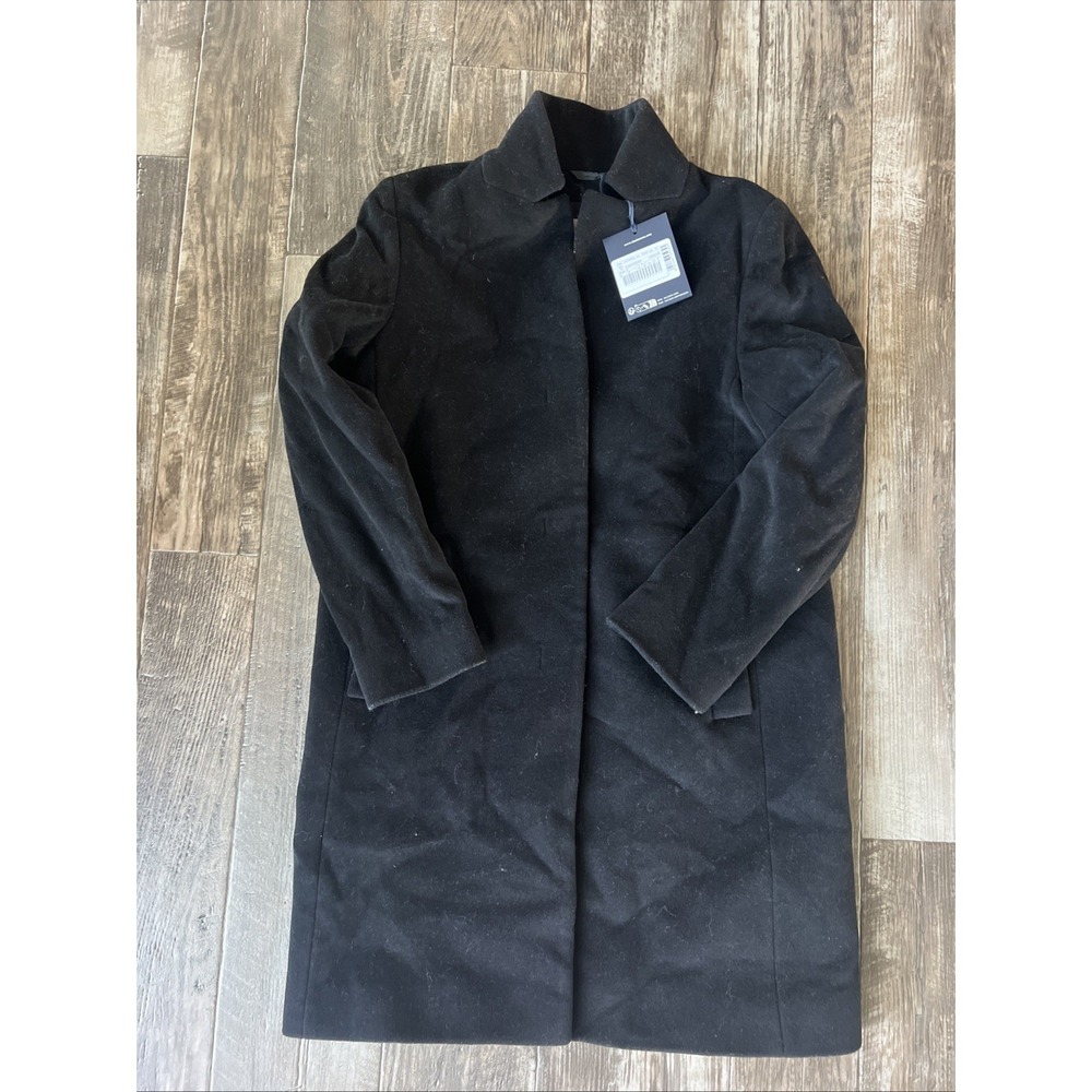 Cinzia‎ Rocca Icons Womens Wool Cashmere Black Coat Size US 6 IT 42